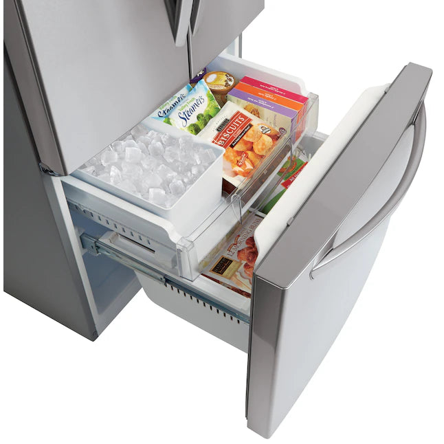 LG 21.8 Cu. Ft French Door Refrigerator with Ice Maker - Stainless Steel