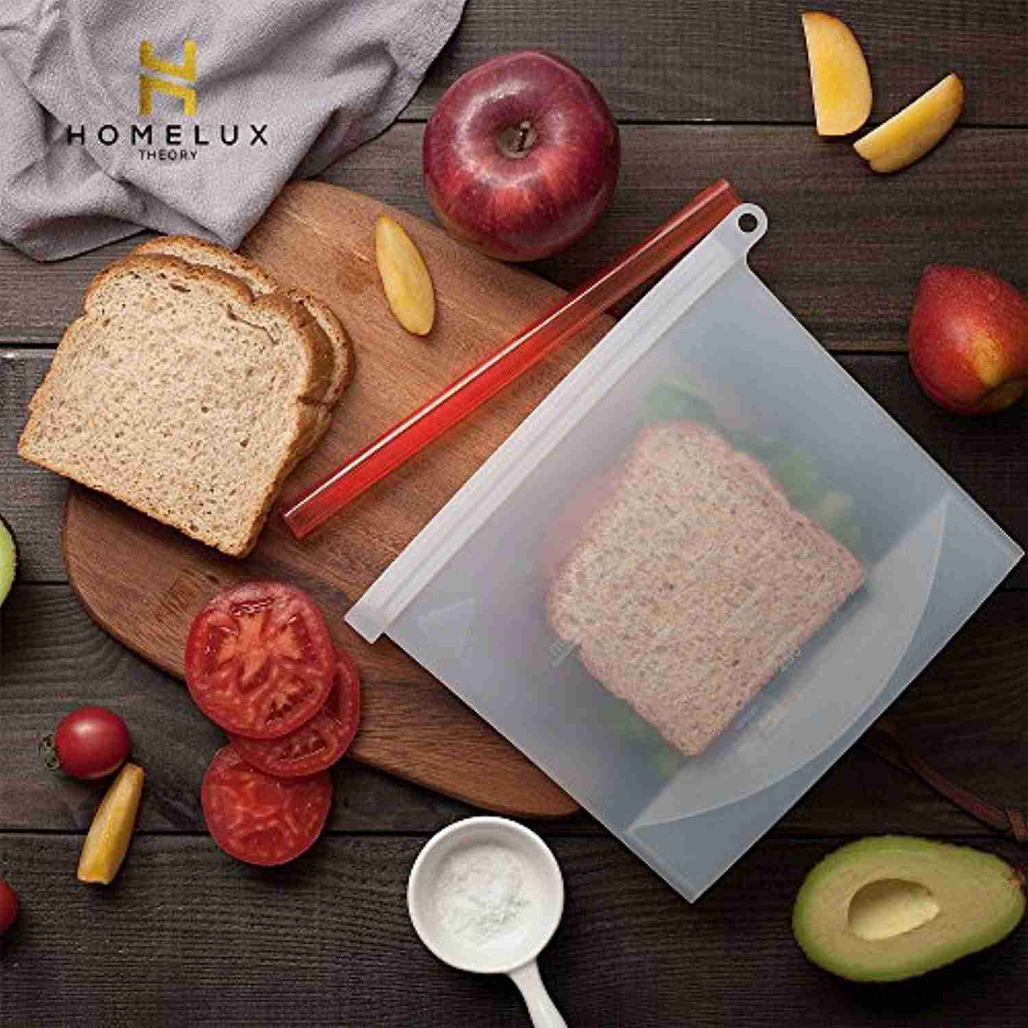 Eco-Friendly Silicone Food Storage Bags - Large & Small Set