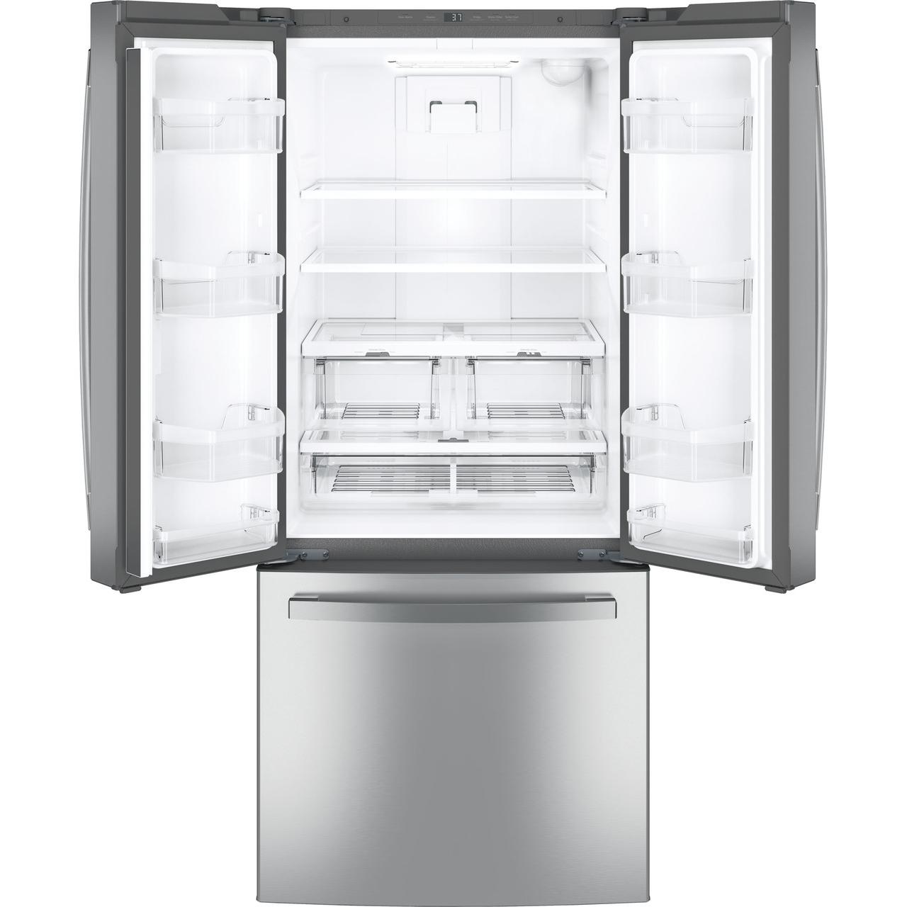 GE 30-inch French 3-Door Refrigerator with Interior Ice Maker