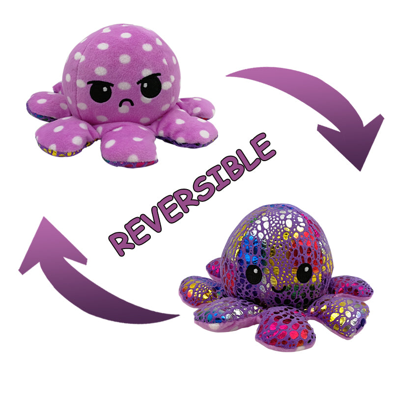 Cuddly Reversible Octopus Plush - Double the Fun!