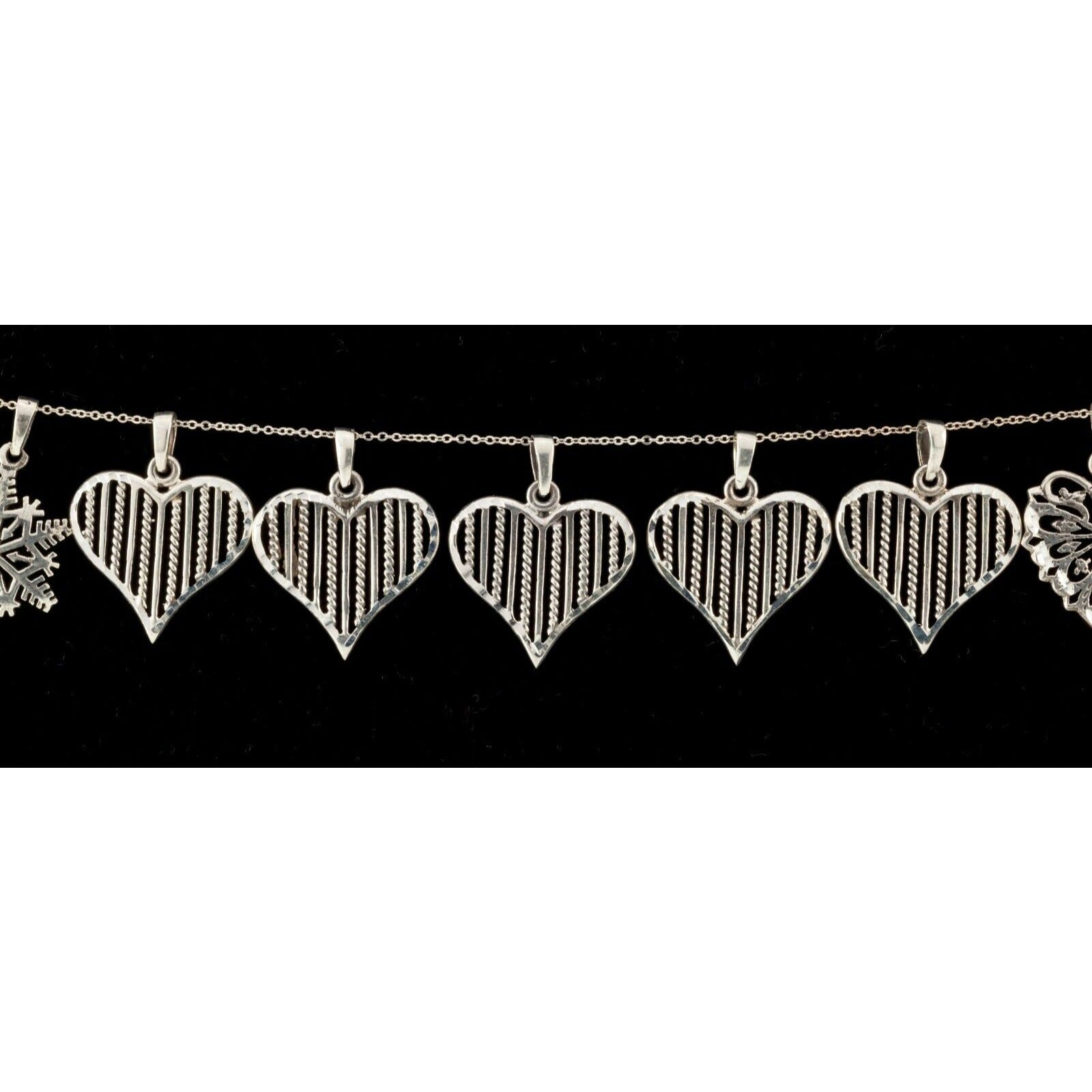 Exquisite Sterling Silver Celtic, Heart, Cross & Snowflake Pendant Collection