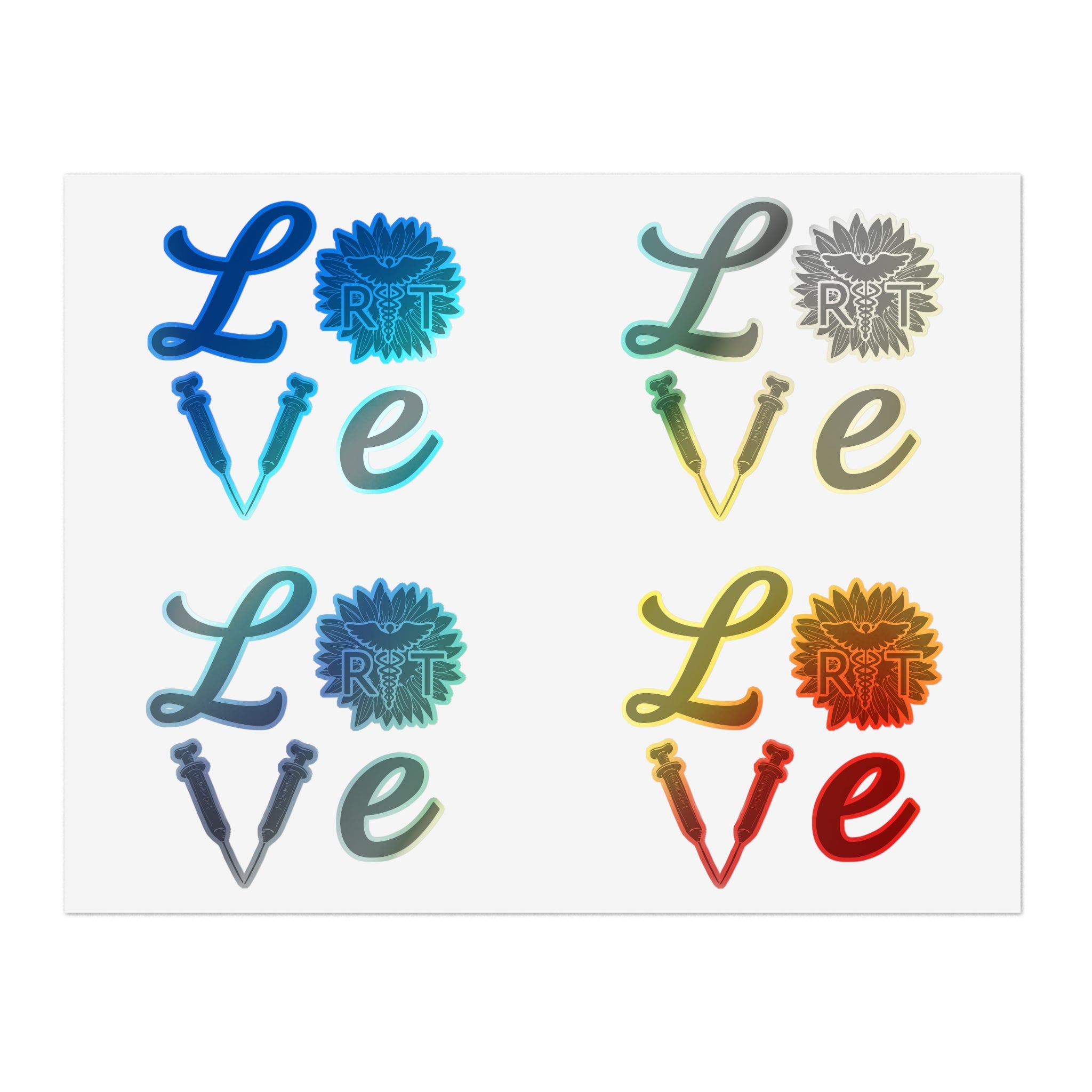 Inspirational Healthcare Warrior Sunflower Sticker Sheets