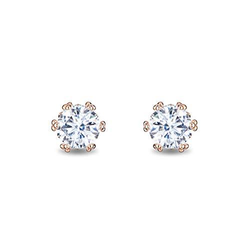 Enchanted Disney Majestic Princess Solitaire Earrings in 14K Rose Gold