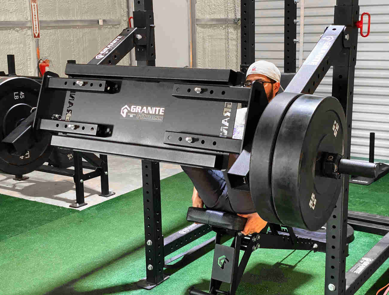 Granite Fitness Leg Press Add-on for 3x3 Lever Arms - 1 Pin Hole