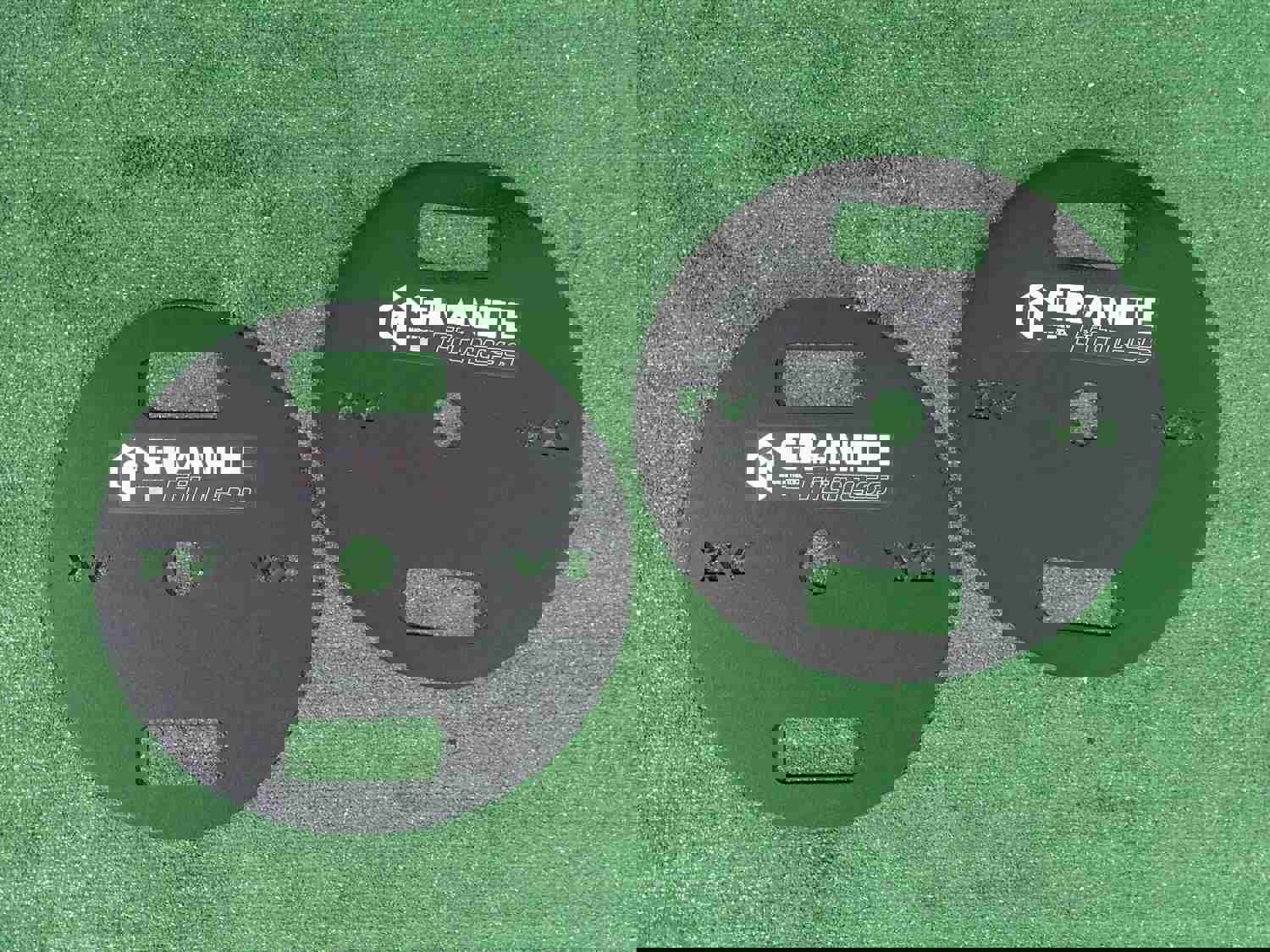 Granite Fitness Olympic Size Thin Steel Weight Plates - 15Lb Pair