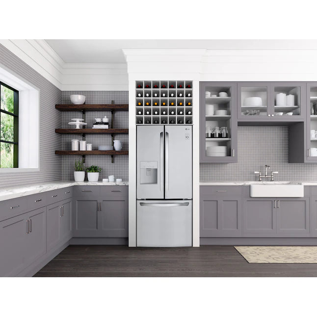LG 21.8 Cu. Ft French Door Refrigerator with Ice Maker - Stainless Steel