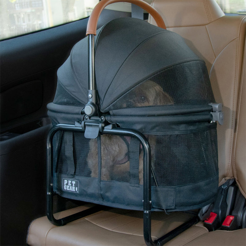 Pet Gear VIEW 360 All-in-One Dog Travel System, Jet Black