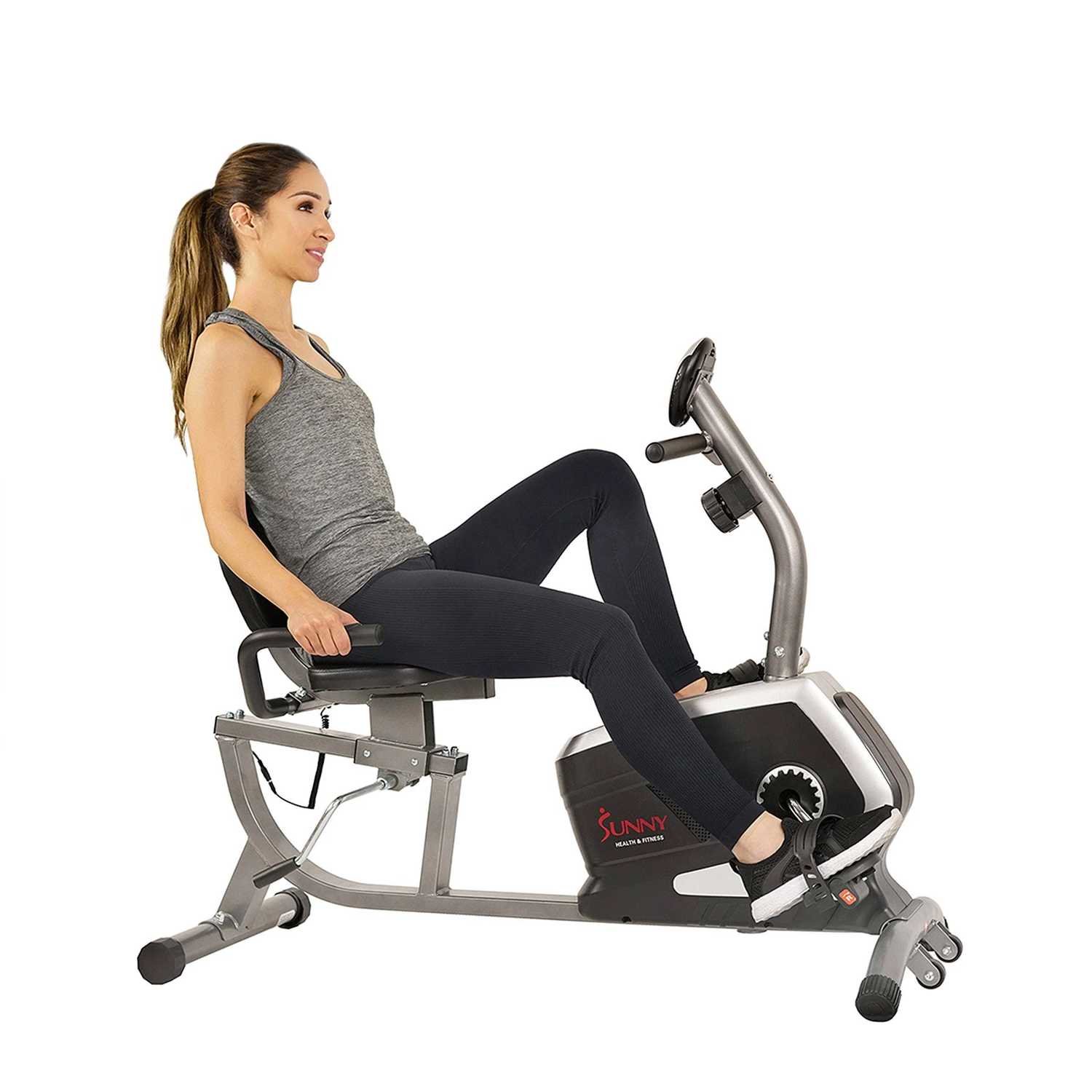 Sunny Health & Fitness SF-RB4616 Recumbent Bike with Easy Seat Adjustment