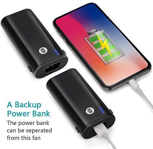 OPOLAR 10400mAh Rechargeable Fan, Portable and Foldable with Long Battery Life