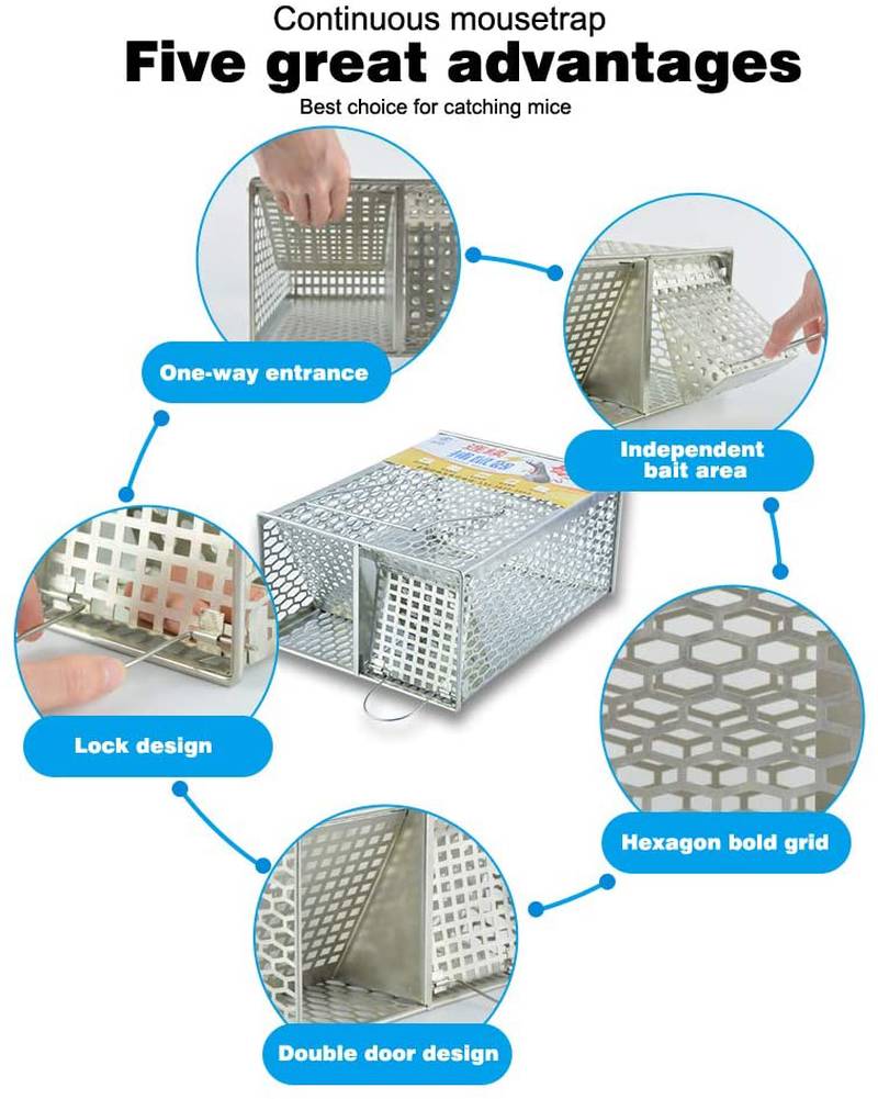 ROCKBIRDS Humane Live Animal Trap - Safe and Effective Pest Control