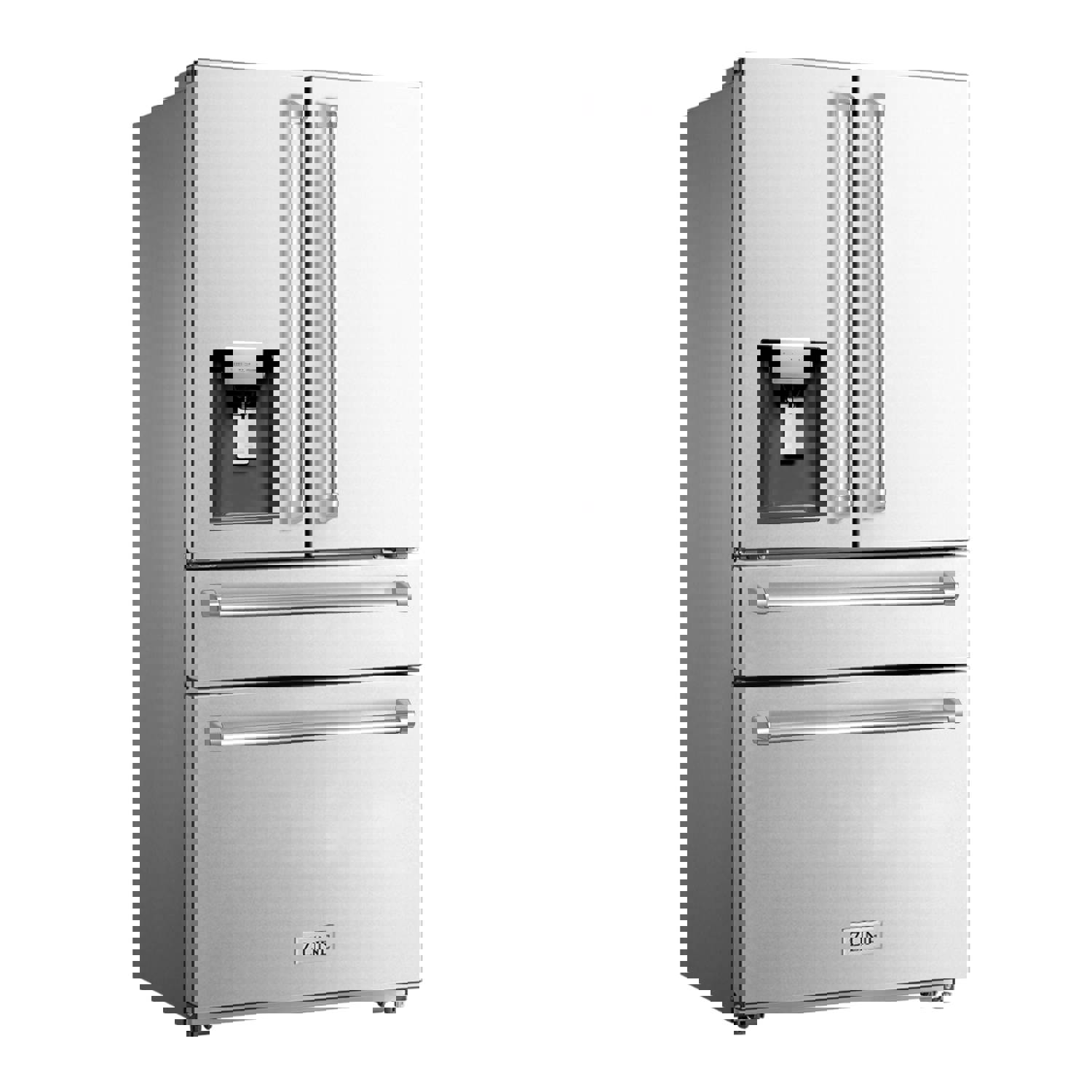 ZLINE 36" French Door Refrigerator with Dispenser, Ice Maker - Fingerprint Resistant