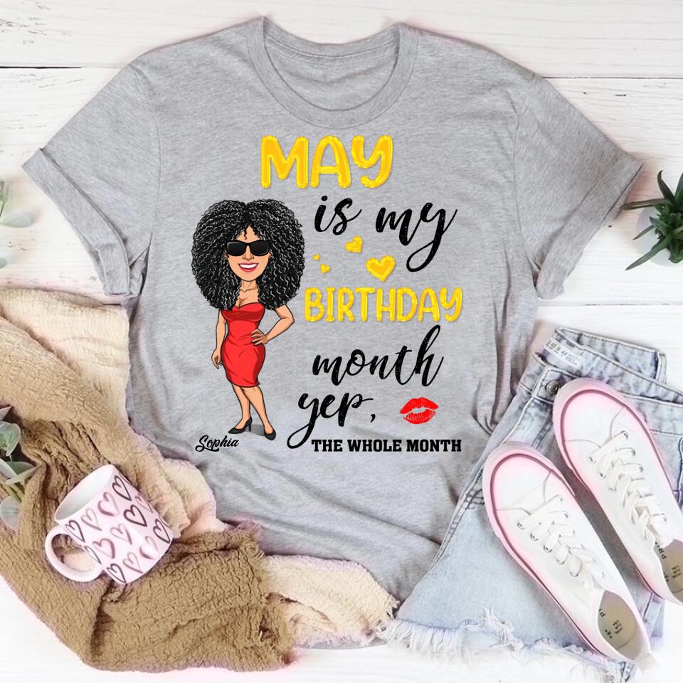 Stylish May Birthday Shirt for Queens