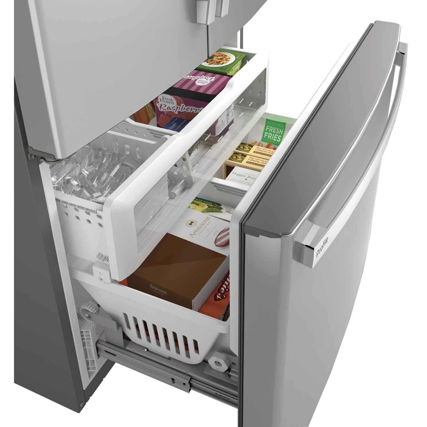 GE Profile 36-inch Counter-Depth French Door Refrigerator with TwinChill™ and Interior Ice Maker