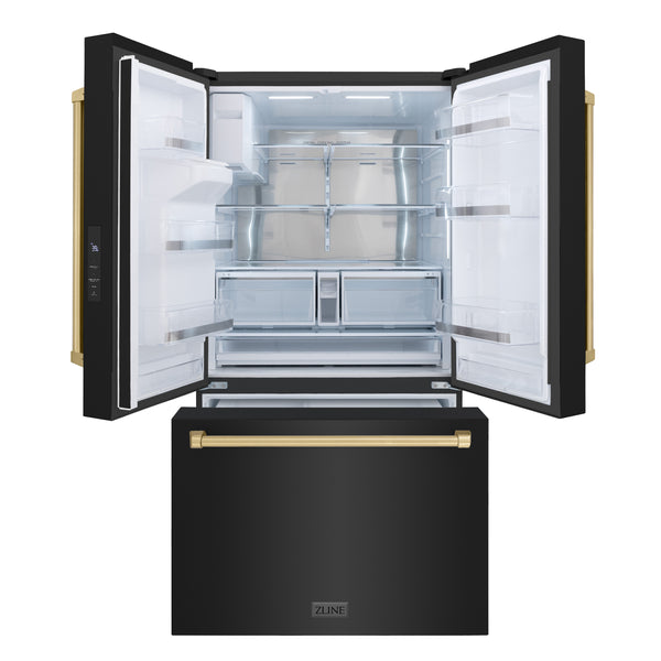 ZLINE Autograph Edition 36" French Door Refrigerator with External Water Dispenser