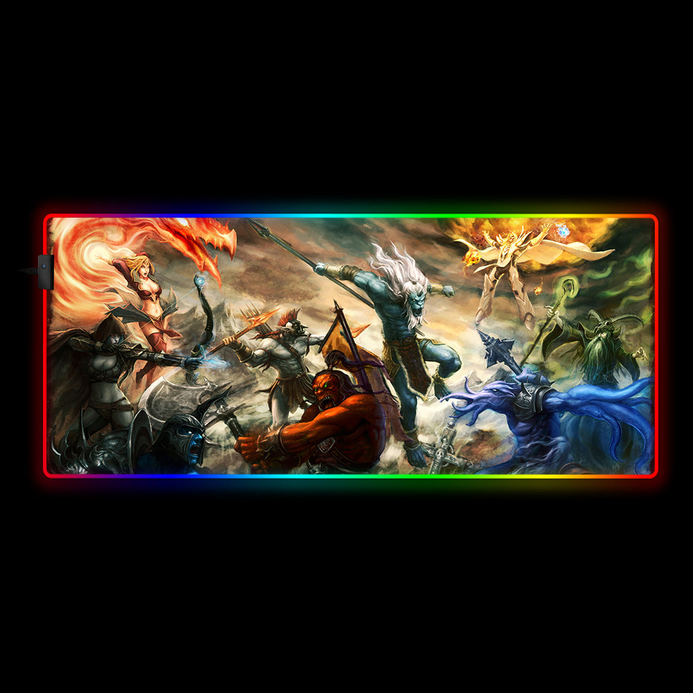 Epic Gaming Experience with Defense of The Ancients RGB Mouse Pad