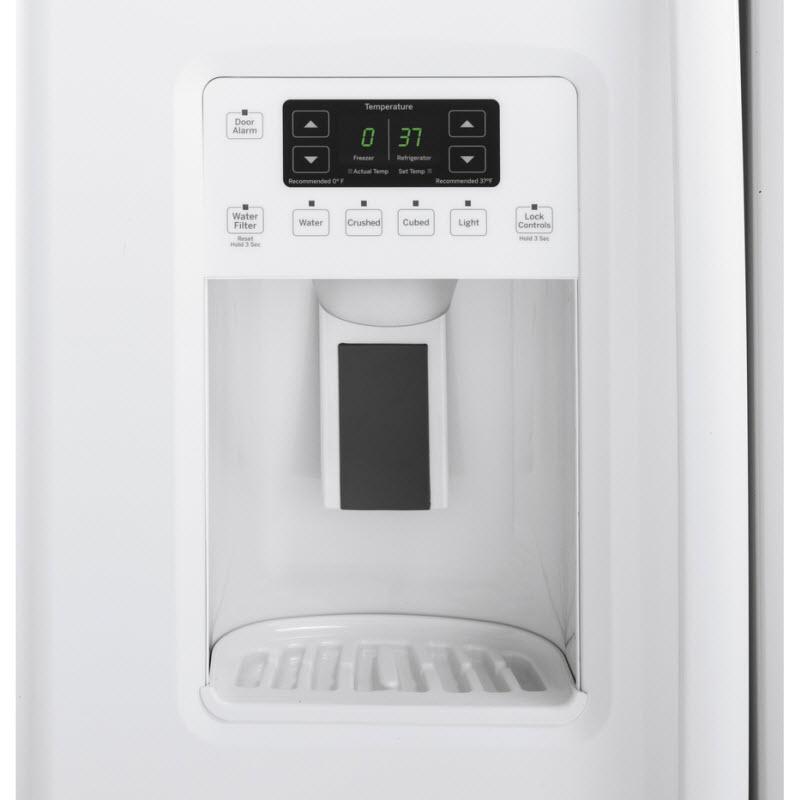 GE 21.9 cu. ft. Counter-Depth Side-by-Side Refrigerator with Ice Maker