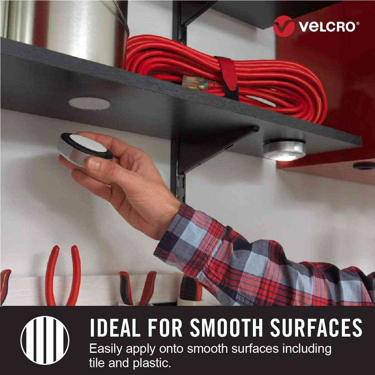 Industrial-Grade Velcro Tape - Heavy-Duty, Waterproof, 4ft x 2in White