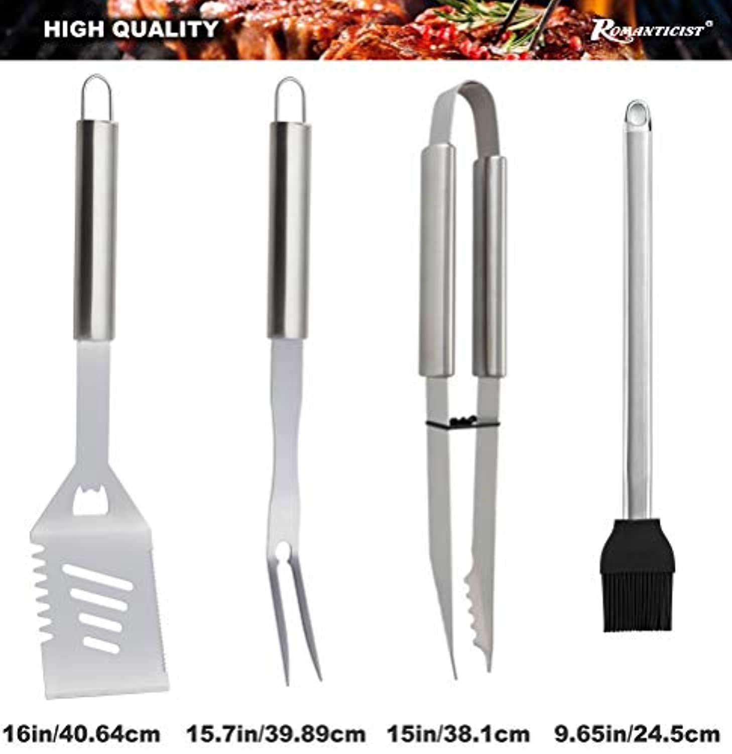 Ultimate 20-Piece Stainless Steel BBQ Tool Set with Aluminum Case