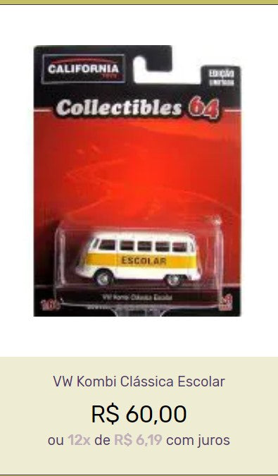 Vintage Cars Collection - VW Fusca 12-Unit Set