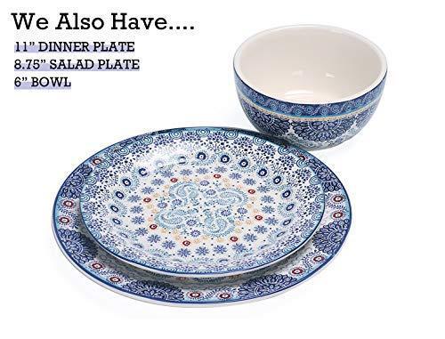 Bico Havana 14" Rectangular Ceramic Serving Platters Set, 2-Piece