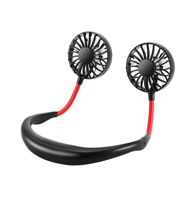 Portable Mini USB Rechargeable Neck Fan for Summer Cooling