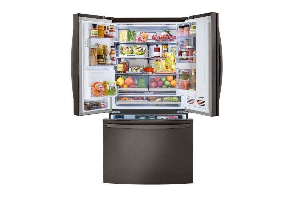 LG LRFVC2406D 24 Cu. Ft. Smart Wi-Fi Enabled Instaview Door-In-Door Counter-Depth Refrigerator