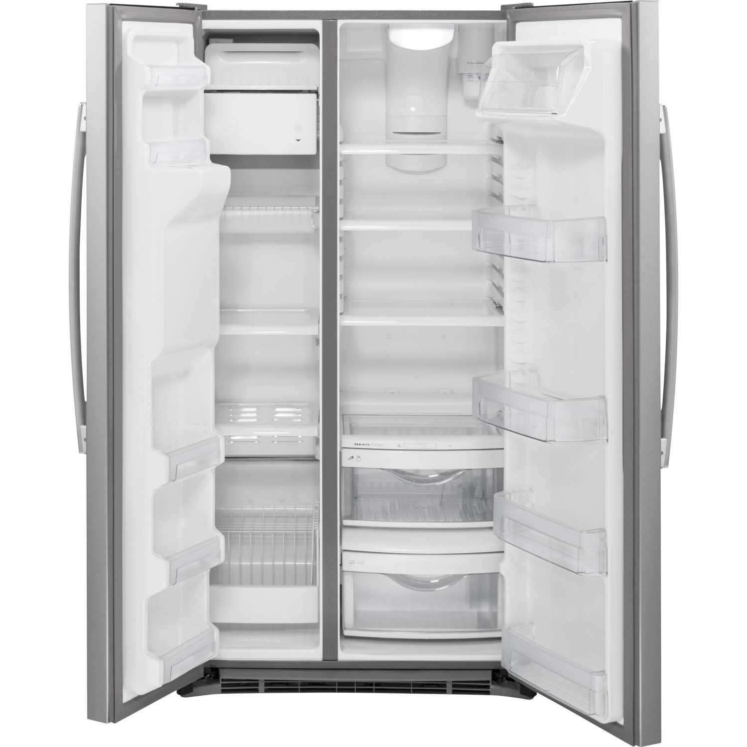 GE 21.9 cu. ft. Counter-Depth Side-by-Side Refrigerator with Ice and Water Dispenser