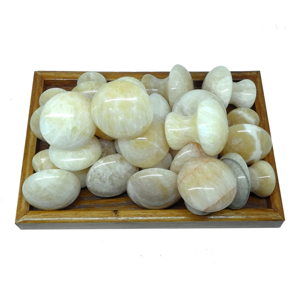 Gentle Rose Quartz Mushroom Foot Massager - Jade Stone Beauty & Relaxation Tool