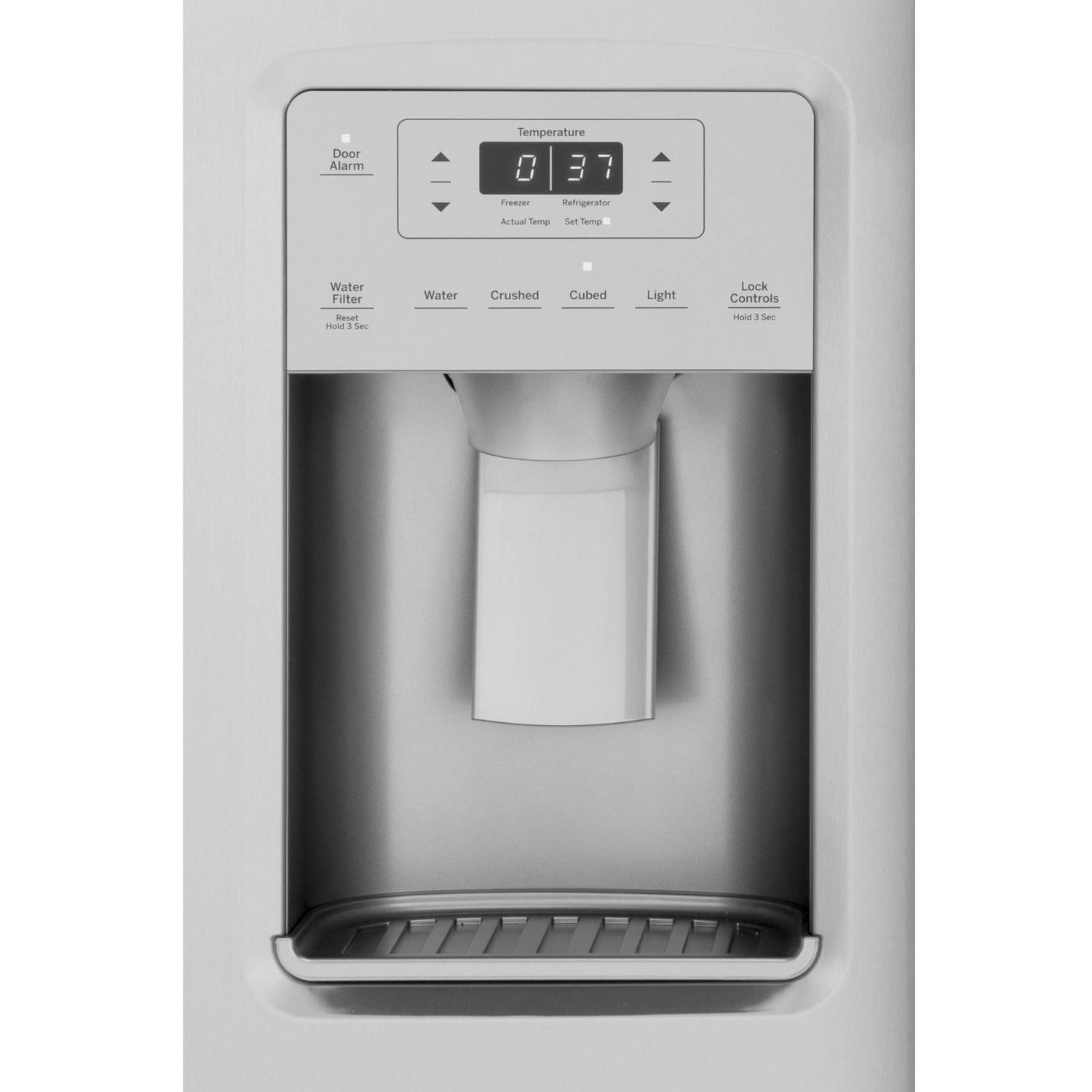 GE 36-inch Side-by-Side Refrigerator with Water/Ice Dispenser, 25.1 cu.ft.