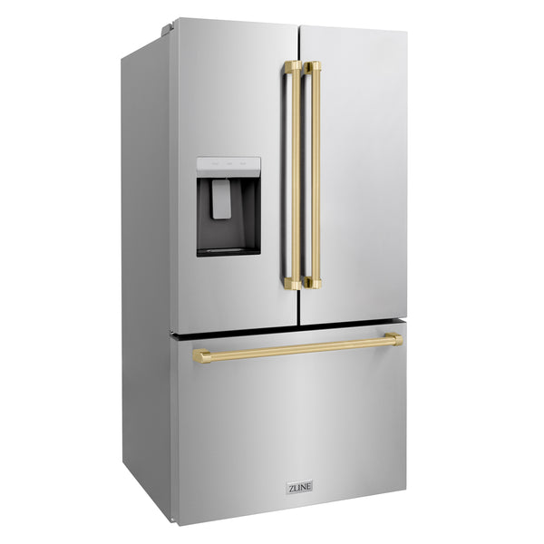 ZLINE Autograph Edition 36" French Door Refrigerator with External Water Dispenser