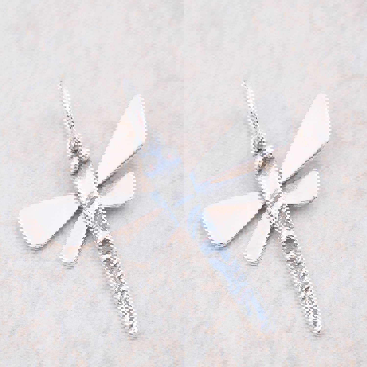 Sterling Silver Dragonfly Pendant - Symbol of Transformation