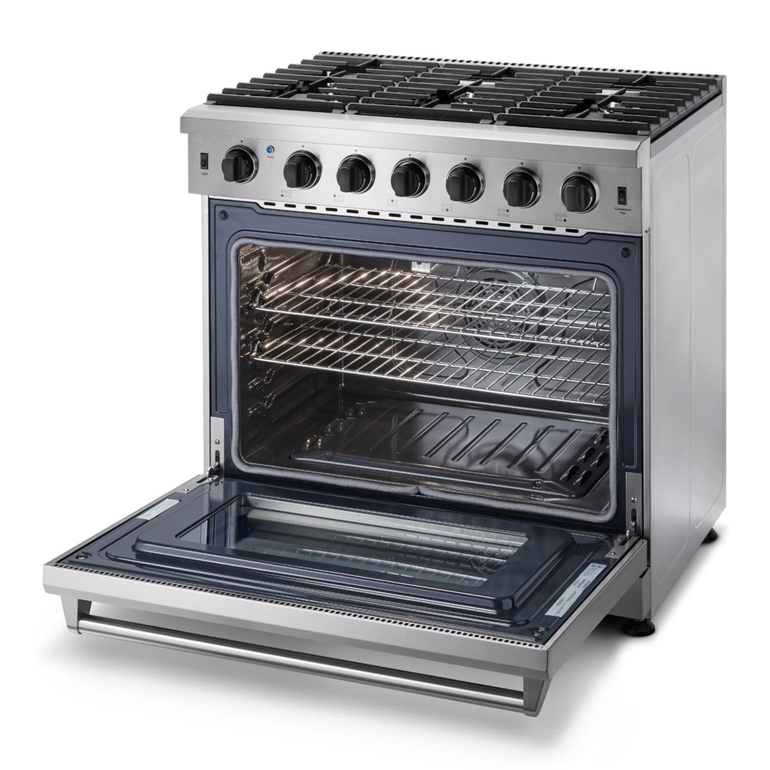 Thor Kitchen Pro-Style Appliance Package - 36" Range, Hood, Fridge, More