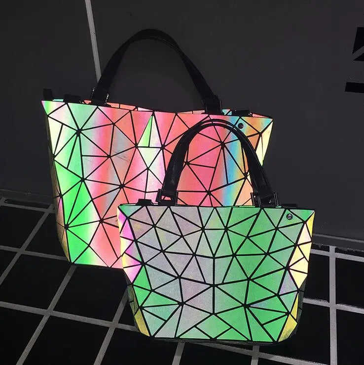 Stylish Women's Geometric Luminous Tote Bag