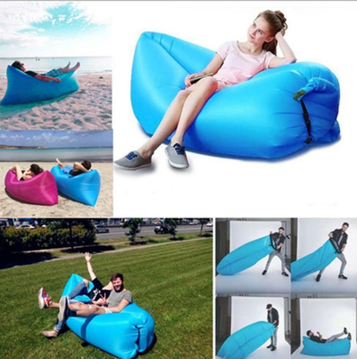 Portable Inflatable Outdoor Sofa, Waterproof Airbed Couch for Camping and Beach