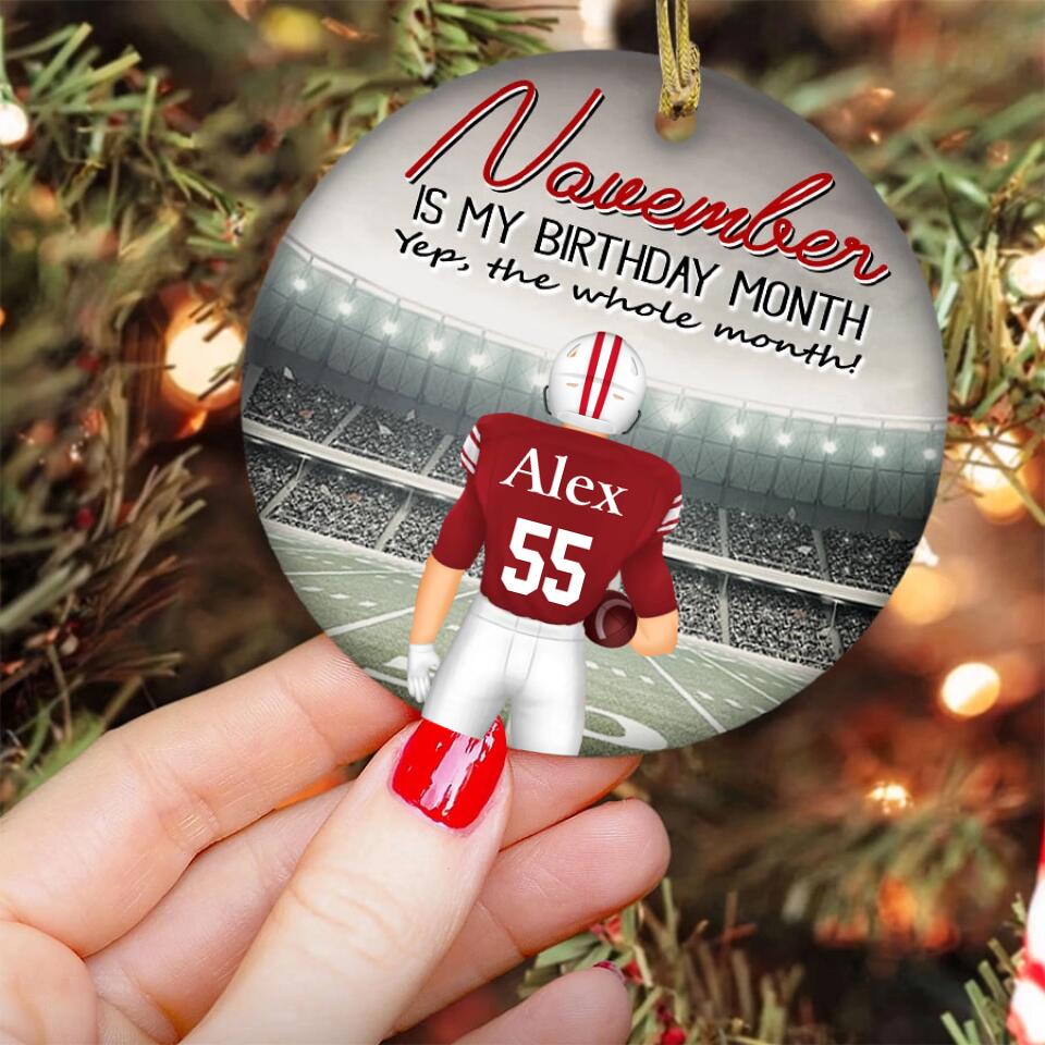 Personalized November Birthday Ornament