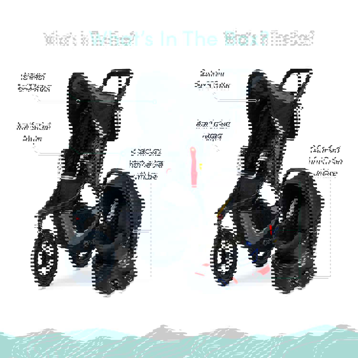 BOB Flex 3.0 Travel System with Britax B-Safe Gen2 Car Seat