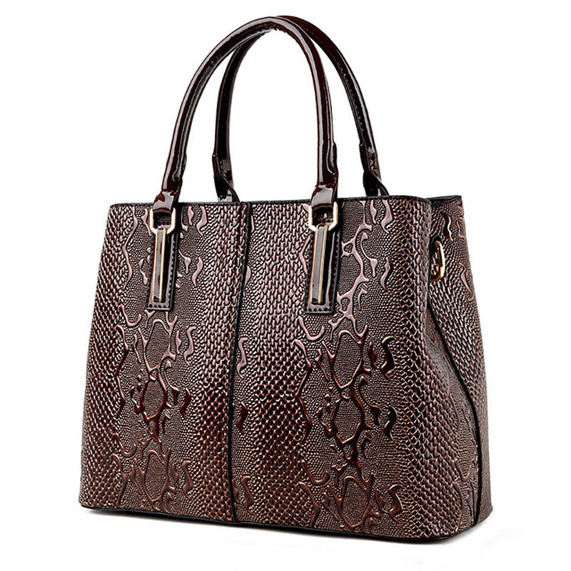 Vintage Large Capacity PU Tote Bag for Everyday Use