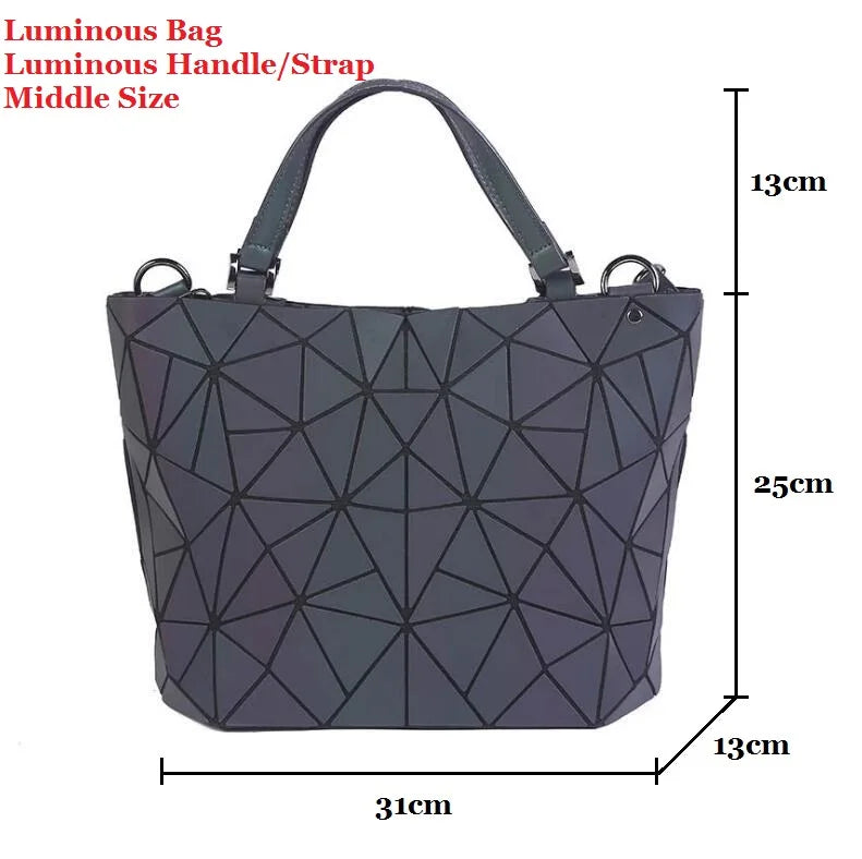Stylish Women's Geometric Luminous Tote Bag