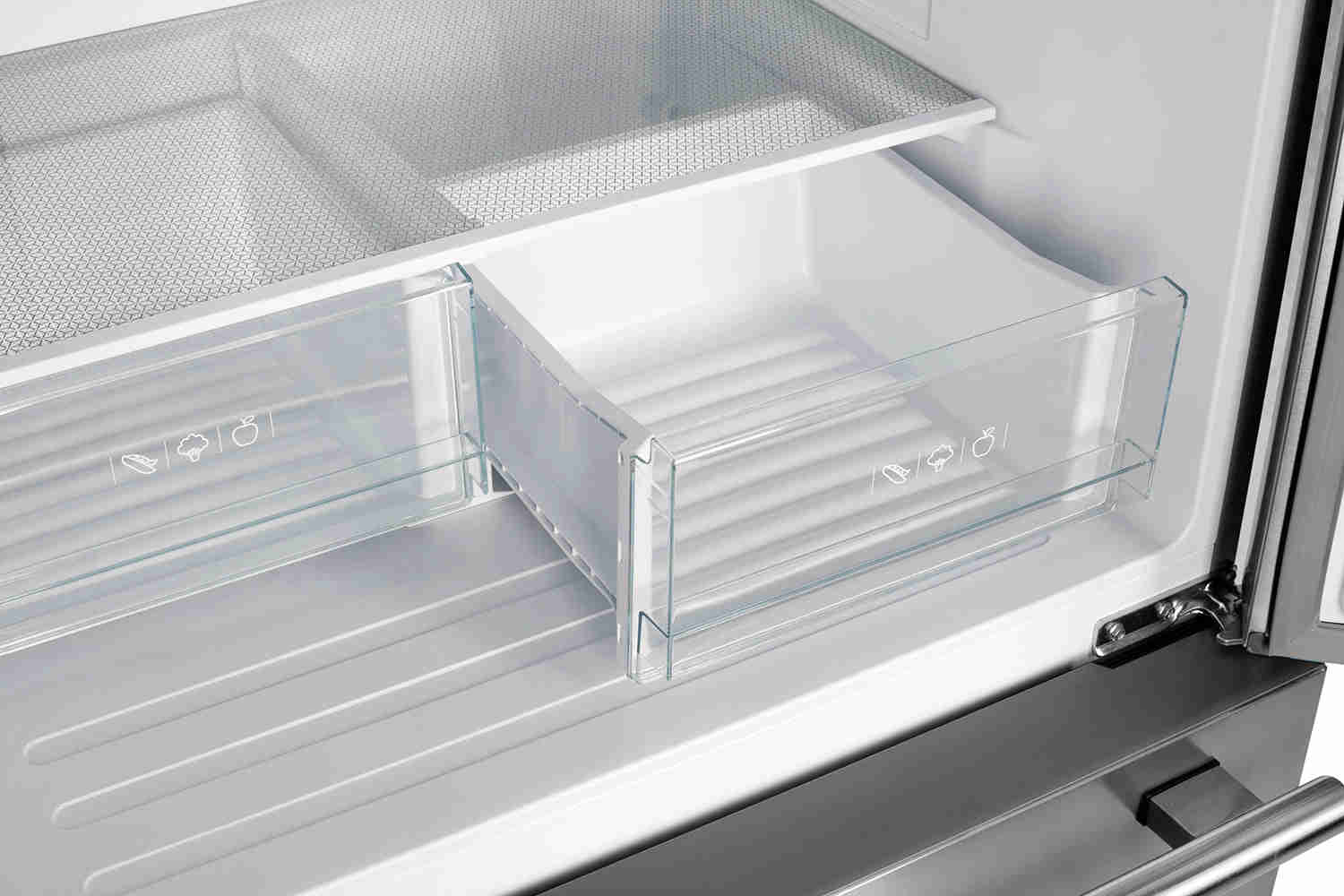 Forno 35 Inch French Door Refrigerator with Ice Maker, Stainless Steel - FFFFD1974-35SG
