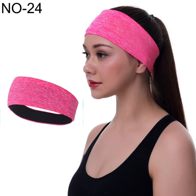 Men's & Women's Elastic Sports Headband for Yoga, Running, and Outdoor Activities