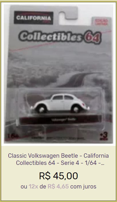 Vintage Cars Collection - VW Fusca 12-Unit Set