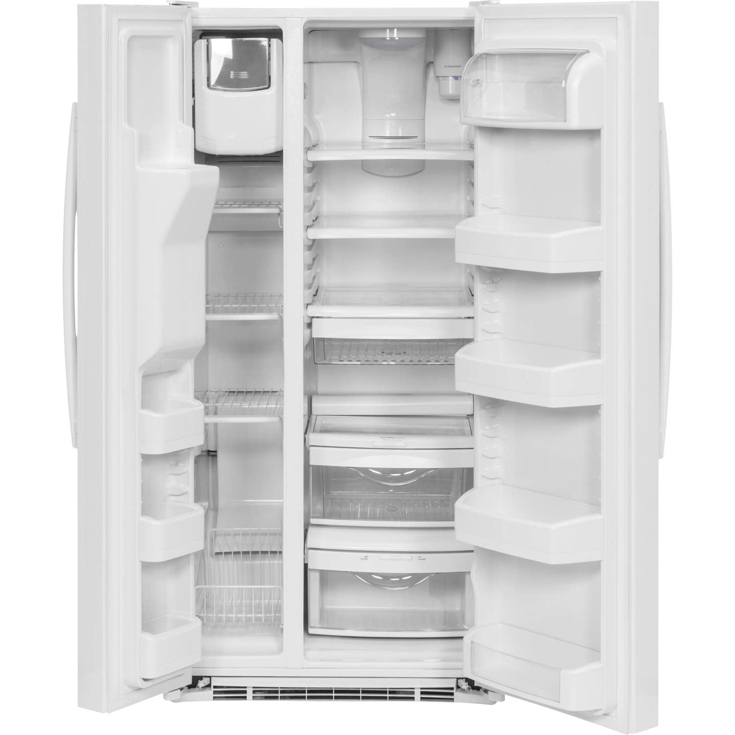 GE 23.2 cu. ft. Side-by-Side Refrigerator with External Ice and Water Dispenser