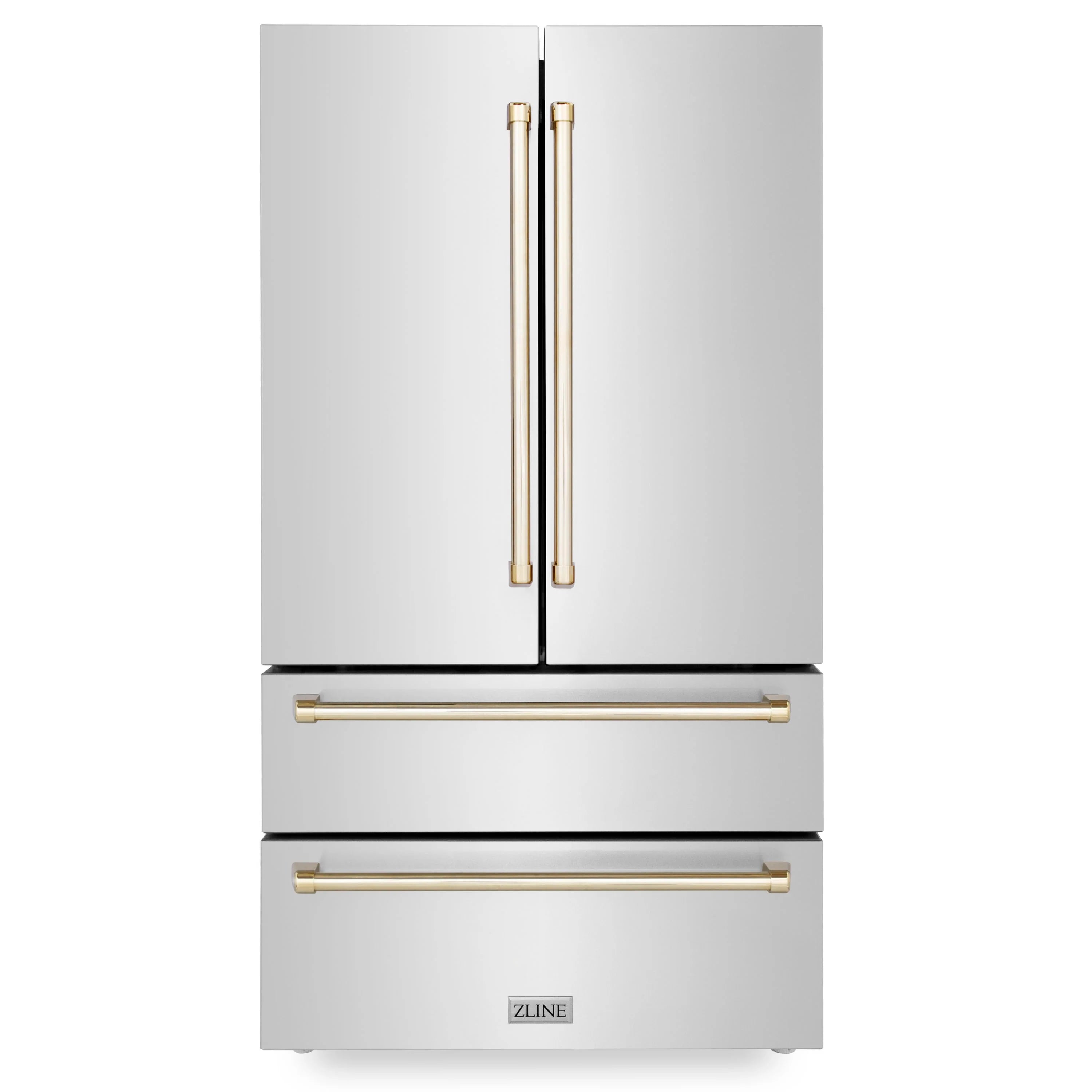 ZLINE 36" Autograph Edition French Door Refrigerator with Ice Maker