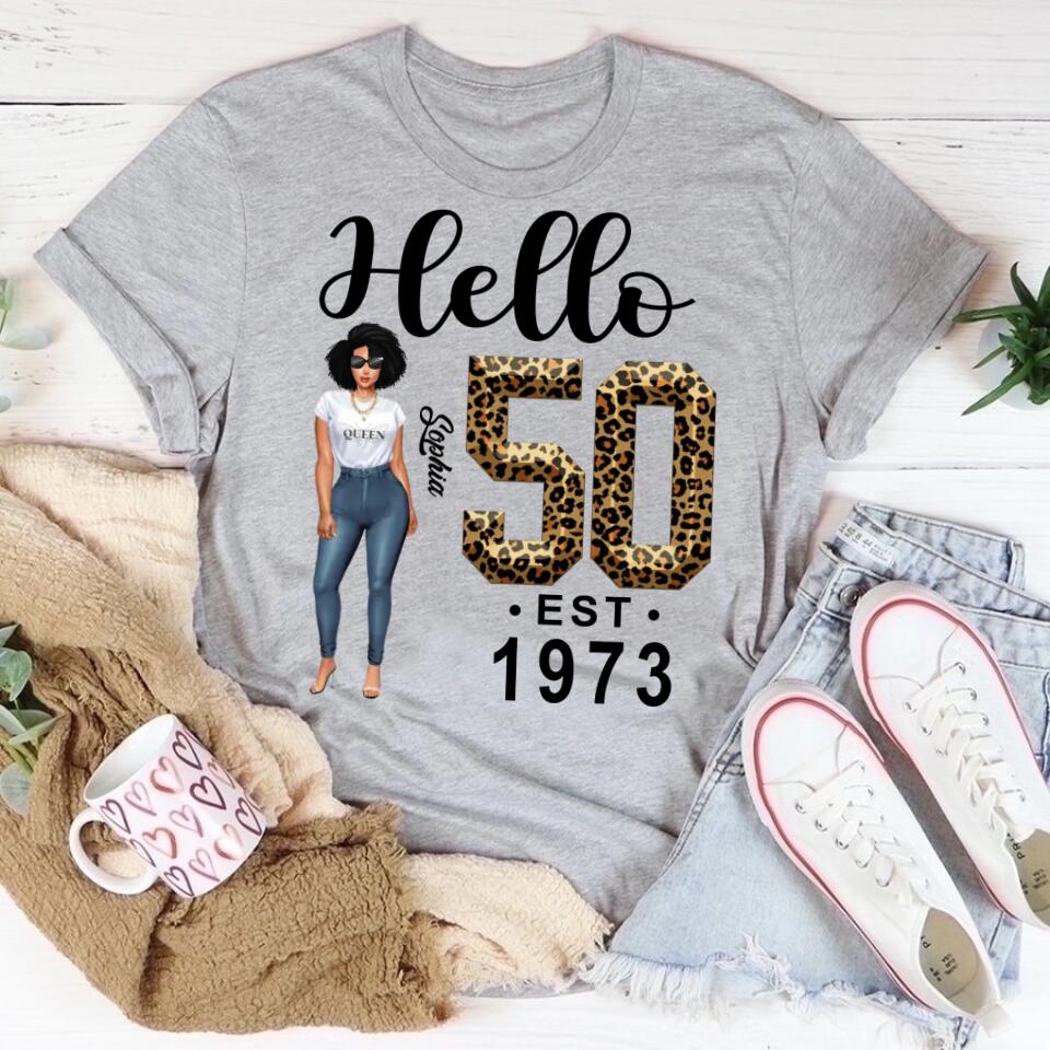 Fabulous 50th Birthday T-Shirt for Women, Unique Custom Gift
