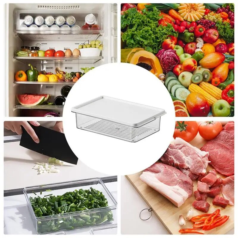 Eco-Friendly Modern Plastic Bread Box with Lid for Kitchen Storage