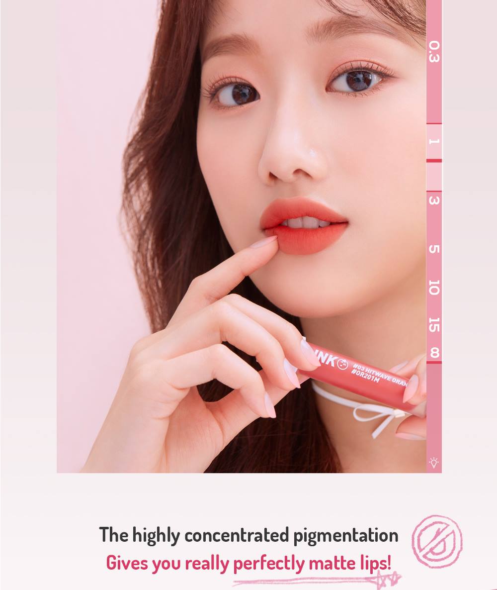 PERIPERA Ink Matte Blur Tint 04 Passion Apple 3.8g - Long-Lasting Matte Lip Tint