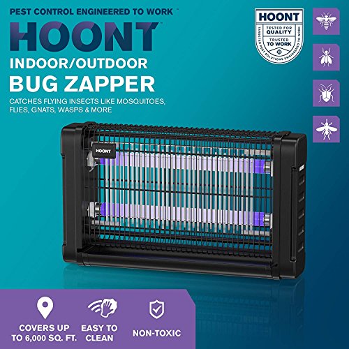 Hoont Bug Zapper - 40W Indoor Electric Insect Killer, UV Bulbs, 6500 Sq. Ft Coverage