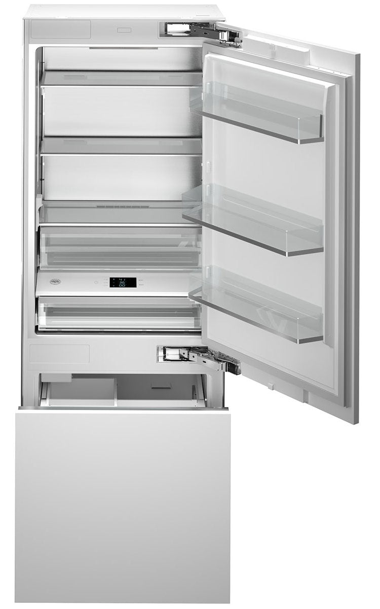 Bertazzoni 30" Panel-Ready Bottom Mount Refrigerator with Auto Ice Maker