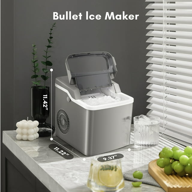 KISSAIR Compact Ice Maker - Efficient, Portable, and Stylish