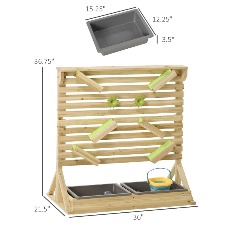Outsunny Sand and Water Playground: Interactive Maze Toy for Kids